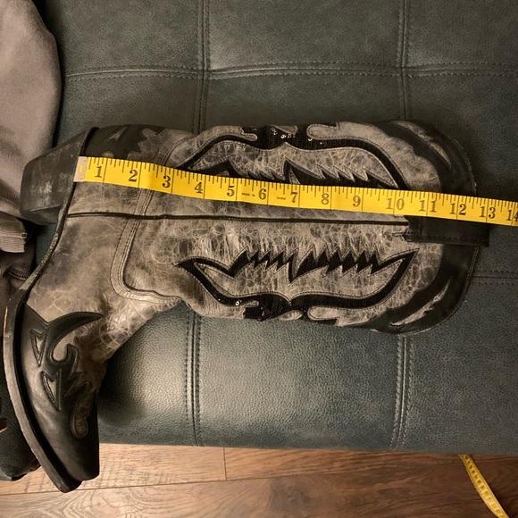 CORRAL Eagle Sequin Inlay Snip Toe Cowgirl Boots - Picture 12 of 14